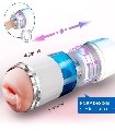 Copa de Masturbación con Vibración Rotativa y Táctil