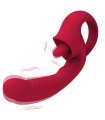 Kopie von Aiersha Emma red lips telescopic stick Vibrator