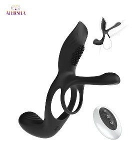 3-in-1-Vibrator-for-Couple-Cock-Ring-Men’s-Penis-Vibrators-Perineum-G-spot-Clitorals-Stimulator
