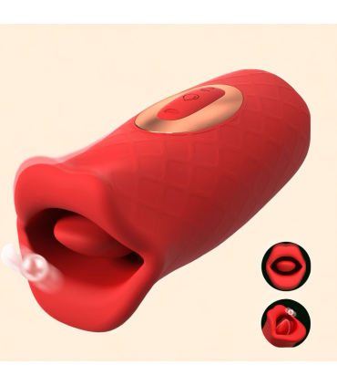 Aiersha Tongue Vibrator in red - Oral Stimulation Toy