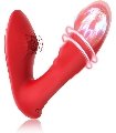 Vibrador Dildo con Movimiento de Empuje para Mujeres