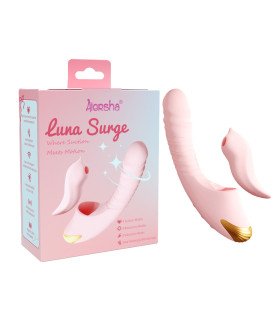 Luna Surge Rosa: Succión y Movimiento en Máquinas de Sexo