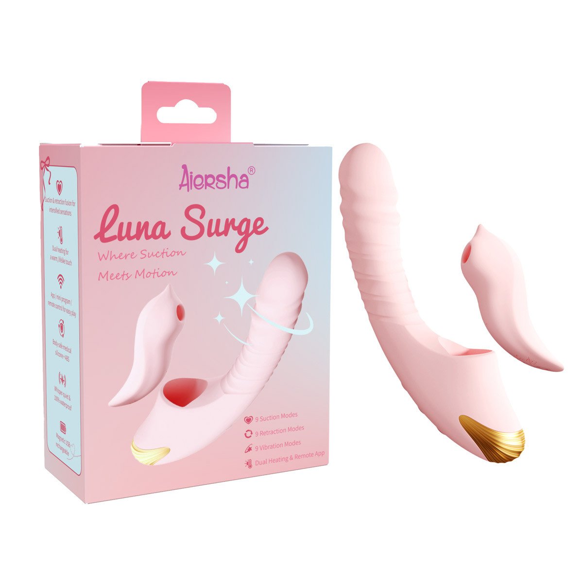 Luna Surge Pink: Ultimate Suction & Motion Sex Machine Experience