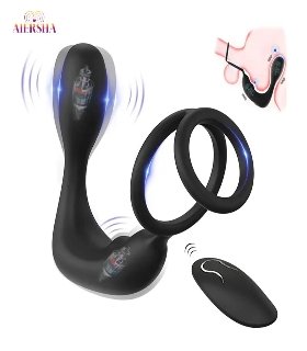 Anal-Vibrator-with-Cock-Ring-Vibrating-Anal-Plugs-for-Men-Male-Prostate-Massager