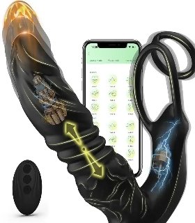 kf-S0436626c137648dba447f2c04aea4c90s-Thrusting-Dildo-Vibrator-for-Men-Prostate-Massager-Anal-Vibrators-APP-remote-control-5in1-