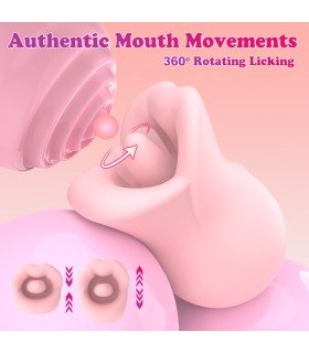 Aiersha Honey Temptation - 360° Licking Vibrator Pink