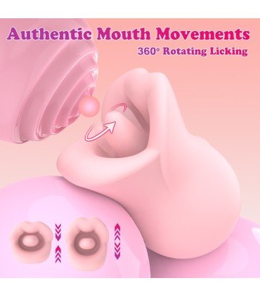 Aiersha Honey Temptation - 360° Licking Vibrator Pink